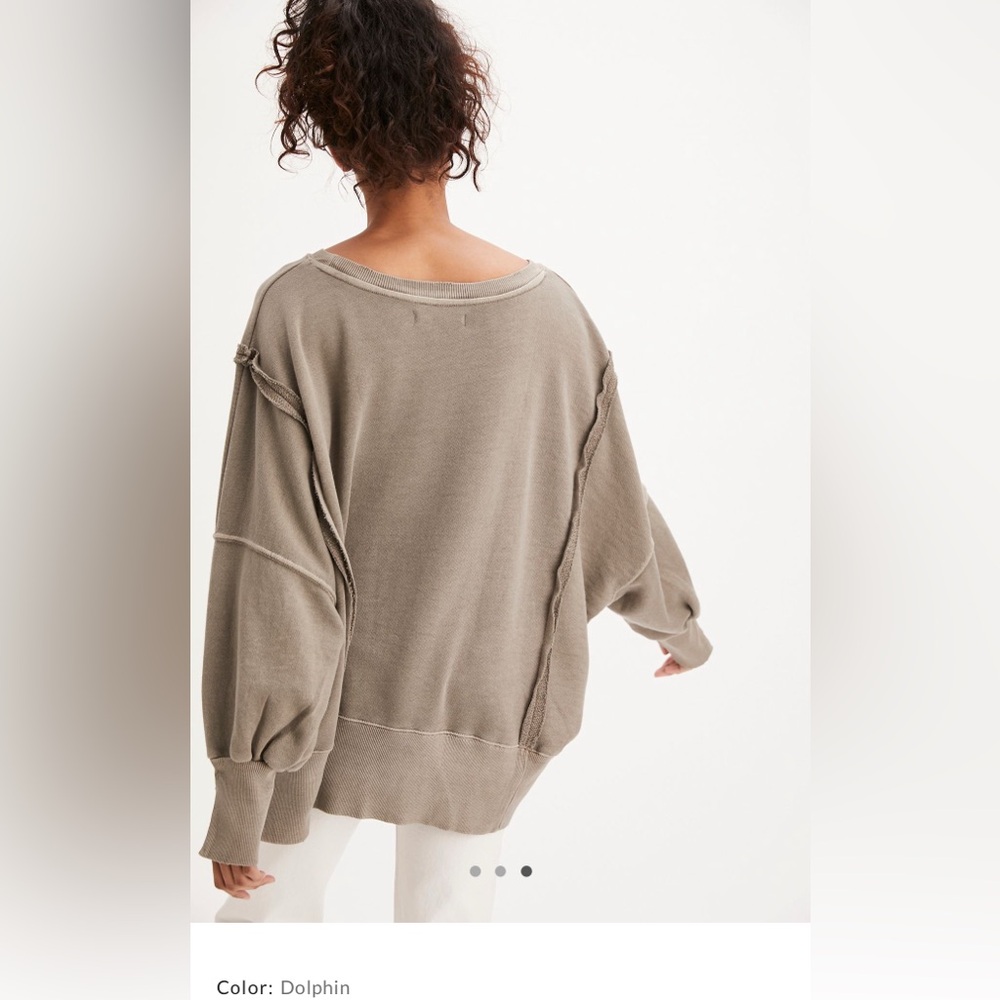 NWOT Free People Camden Sweatshirt - Picture 3 of 8